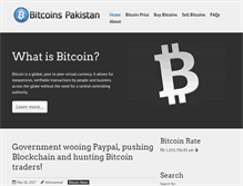 Tablet Screenshot of bitcoinspakistan.com